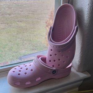 Ladies Pink Crocs